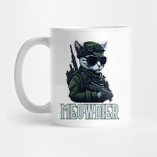 SOLDIER CAT FUNNY Mug